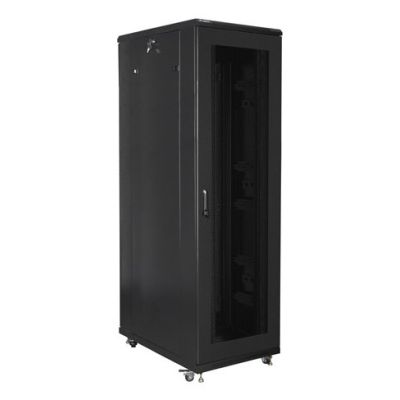 2. LANBERG SZAFA STOJĄCA RACK 19" 42U 800X1000 CZARNA drzwi perforowane