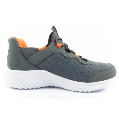 4. Skechers Bounder Slip-ins buty młodzieżowe sportowe dziecięce szare