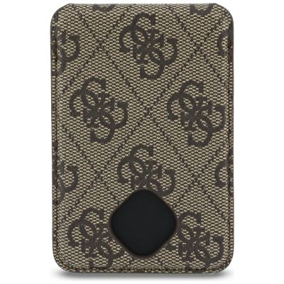 10. Etui Guess 4G z portfelem Magsafe na iPhone 18 Pro / 17 Pro - brązowe