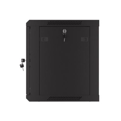9. SZAFA INSTALACYJNA RACK WISZĄCA 19" 9U 600X450 CZARNA DRZWI PERFOROWANE LANBERG (FLAT PACK)