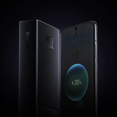 10. Powerbank Baseus Star-Lord 20000mAh 22,5W z wyświetlaczem cyfrowym i kablem USB-C 3A 30cm - czarny