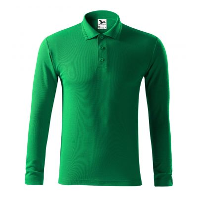 2. Koszulka polo Malfini Pique Polo LS M MLI-22116 zieleń trawy