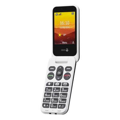Doro Leva L20 7,11 cm (2.8") 132 g Czarny, Biały Telefon funkcjonalny
