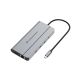3. Conceptronic DONN34G stacja dokująca Przewodowa USB 3.2 Gen 2 (3.1 Gen 2) Type-C Szary