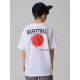 2. T-shirt loose z nadrukiem chłopięcy 4F 4FJRSS26TTSHM3835-10S