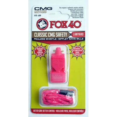 Gwizdek FOX CMG Classic Safety + sznurek 9603-0408 różowy