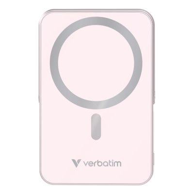 2. Verbatim Charge 'n' Go Magnetic Wireless Litowo-polimerowy (LiPo) 10000 mAh Bezprzewodowe ładowanie Różowy