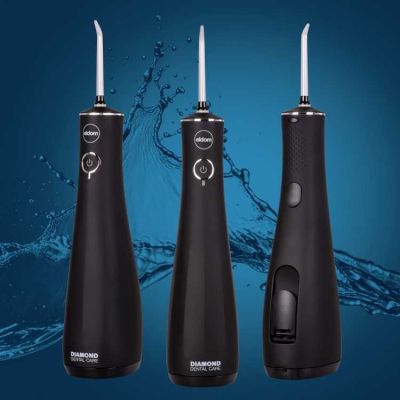 5. ELDOM IRYGATOR RY200C 230 ML BEZPRZEWODOWY, CZAS PRCY 60 MIN. CZAS ŁADOWANIA OK. 6 H ,ETUI PODRÓŻNE, PRZEWÓD USB, IPX7 CZARNY