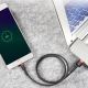14. Baseus Cafule Cable wytrzymały nylonowy kabel przewód USB / micro USB 2A 3M czarno-szary (CAMKLF-HG1)