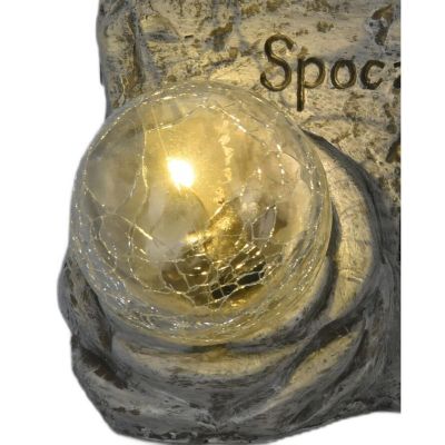 7. FIGURKA ANIOŁEK ZNICZ NAGROBNY LED SPOCZYWAJ W POKOJU