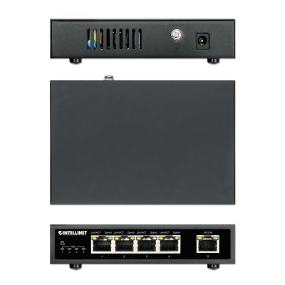 4. Switch Gigabit 4x RJ45 PoE+, 1x RJ45 Gigabit Uplink