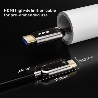 4. UNITEK C11085GY01-70M kabel HDMI HDMI Typu A (Standard) Czarny