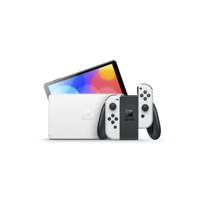 20. Nintendo Switch OLED przenośna konsola do gier 17,8 cm (7") 64 GB Ekran dotykowy Wi-Fi Czarny, Biały