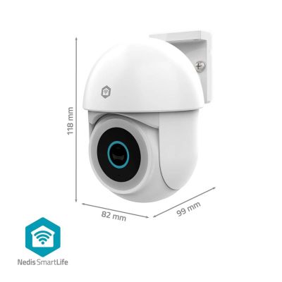9. Kamera zewnętrzna Nedis Smartlife Wifi, IP65 czujnik ruchu, night vision, biały