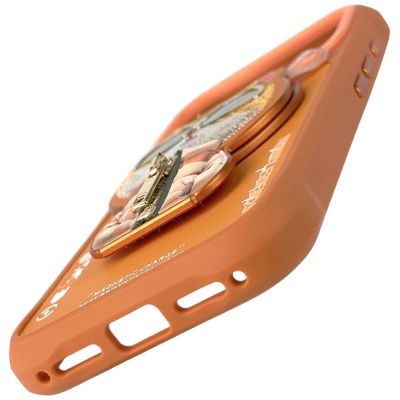 2. Etui Nimmy Cool&Cute 2.0 Cat na iPhone 17 Pro Max z magnetyczną zawieszką - pomarańczowe