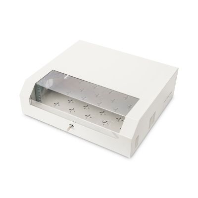 8. Szafa wisząca NWS 19" Slim Line 3HE rotierbar, 2HE fix, 145x500x475 mm, kolor szary (RAL 7035)
