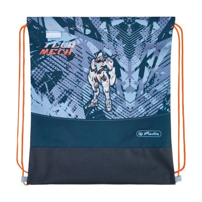 15. Herlitz UltraLight Plus TechMech zestaw do plecaka szkolnego Chłopiec Poliester Niebieski, Pomarańczowy