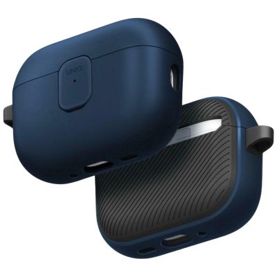 7. Etui UNIQ Clyde na AirPods Pro 3 gen - niebiesko-szare