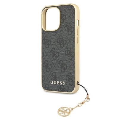 6. Etui Guess 4G Charms Collection na iPhone 13 Pro Max - szare
