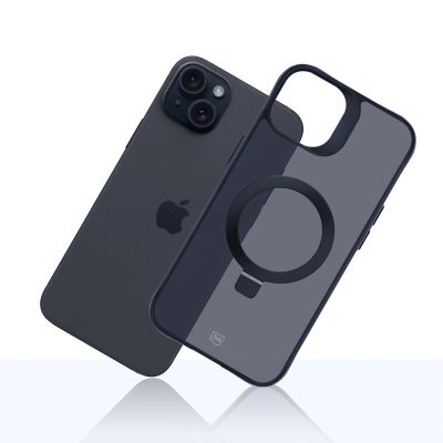 11. Etui 3mk Smoke Case Mag&Stand na Apple iPhone 15 plus - czarne