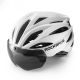 Kask rowerowy Rockbros z szybką, odpinane okulary z ochroną UV, unisex, matowy - biały