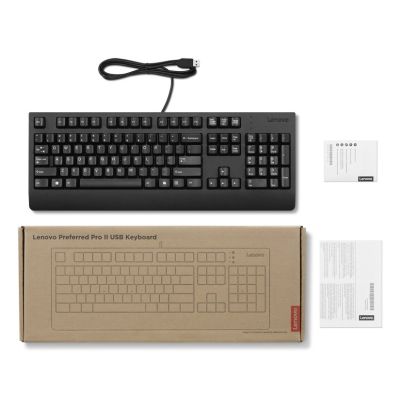 4. Lenovo 4Y41R64588 klawiatura Dom/Biuro USB US English Czarny