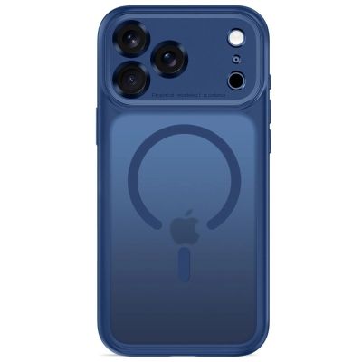 3. Etui Tech-Protect MagPeak MagSafe CC na iPhone 18 Pro Max / 17 Pro Max - granatowe matowe