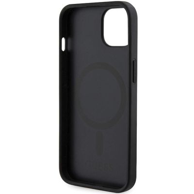 7. Etui Guess GCube Stripes MagSafe na iPhone 15 / 14 / 13 - czarne