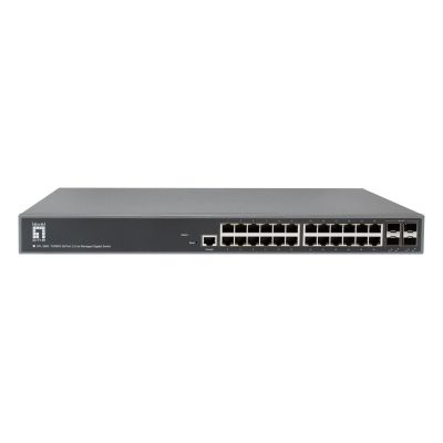 2. LevelOne GTL-2885 przełącznik sieciowy Zarządzany L3 Gigabit Ethernet (10/100/1000) Szary