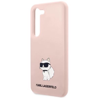 6. Etui Karl Lagerfeld Silicone Choupette na Samsung Galaxy S23+ - różowe
