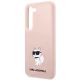 6. Etui Karl Lagerfeld Silicone Choupette na Samsung Galaxy S23+ - różowe