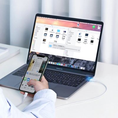 8. Ugreen kabel przewód MFi USB Typ C - Lightning 20W 3A 0.25 m biały (US171)
