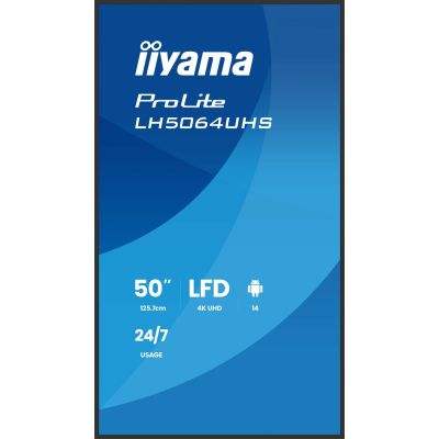 3. Monitor iiyama LH5064UHS-B1AG 50 IN LCD UHD - Płaski ekran - 127 cm