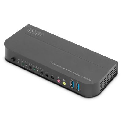 16. Digitus Przełącznik KVM, 2 x 1 HDMI, wyjście HDMI, USB, 4K x 2K przy 60 Hz