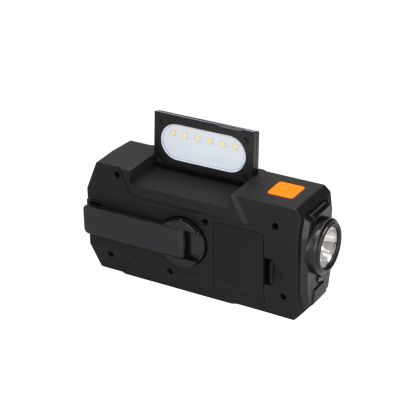 17. Extralink RADIO AWARYJNE SOLARNE Z KORBKA DYNAMO POWERBANK 4000MAH Z LATARKA SOS SR-4000 Przenośny Analogowy Czarny, Pomarańczowy