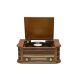 8. Gramofon Denver MCR-50MK3 Retro - drewno Wood Dark (FM, CD, USB)