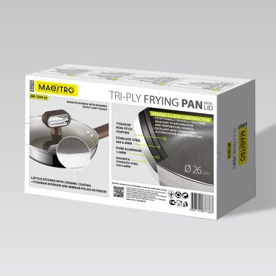 7. Patelnia z pokrywką TITANCORE 26cm MR-1260-26 MAESTRO