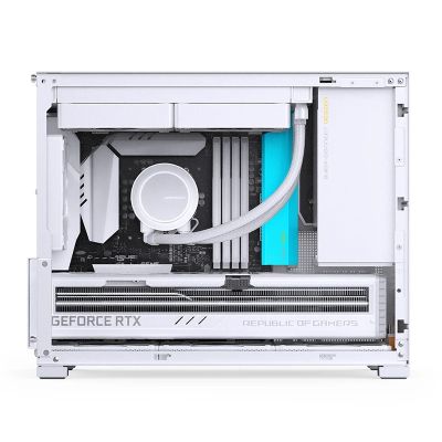 9. Jonsbo D32 PRO White PC-Gehäuse, Mini-Gehäuse, mATX, Tempered Glass - weiß