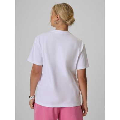 2. T-shirt loose z nadrukiem damski 4F 4FRSS26TTSHF3882-10S