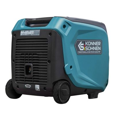 7. Könner & Söhnen KS 4000iE S agregat prądotwórczy 3500 W 12 l Benzynowy Czarny, Morski