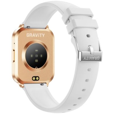 15. Smartwatch Gravity Różowe Złoto Pasek + Bransoleta GT44-1