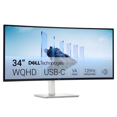 7. Monitor Dell 86,4 cm (34,1") model S3425DW 21:09 2xHDMI+DP+USB-C VA zakrzywiony