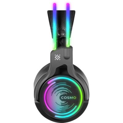 10. DEFENDER SŁUCHAWKI NAUSZNE Z MIKROFONEM COSMO PRO 7.1 PODŚWIETLENIE RGB 64536
