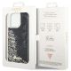 8. Etui Guess Liquid Glitter Marble na iPhone 14 Pro Max - czarne