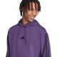 17. Bluza męska adidas Essentials 3-Stripes Fleece fioletowa JX0740