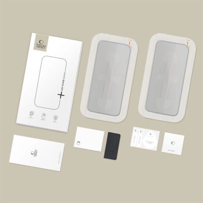 7. Szkło prywatyzujące Tech-Protect Quick Set Spy+ 2-pack na iPhone 15 / 16