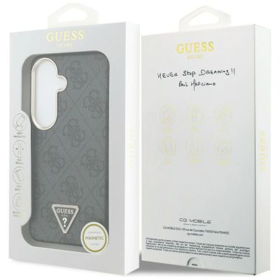 8. Etui Guess 4G Triangle Logo MagSafe na Samsung Galaxy S26 - czarne