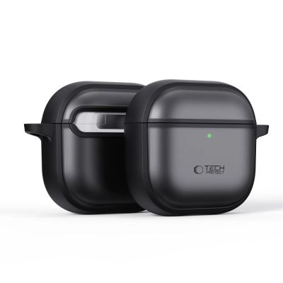 3. Etui Tech-Protect Silicone na AirPods Pro 3 - czarne matowe