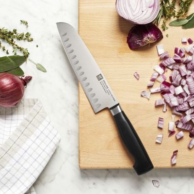 3. ZWILLING Santoku Stal 1 szt. Nóż Santoku