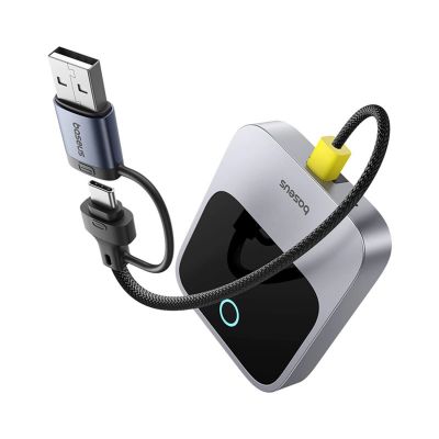 4. Adapter CarPlay Baseus SafeJourney Series bezprzewodowy - szary